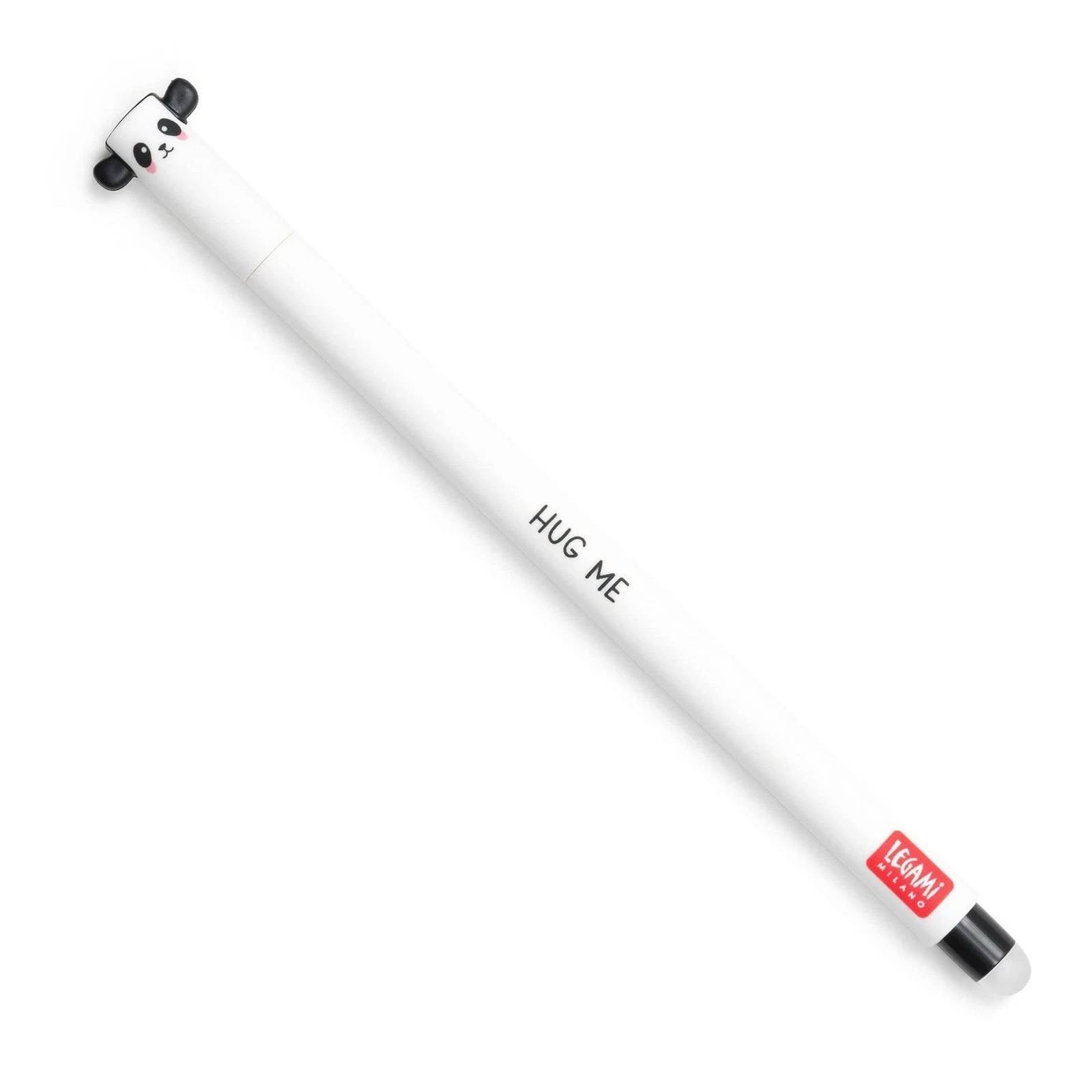 Stylo Legami Hug Me · Panda blanc original Panda · Sans bambou